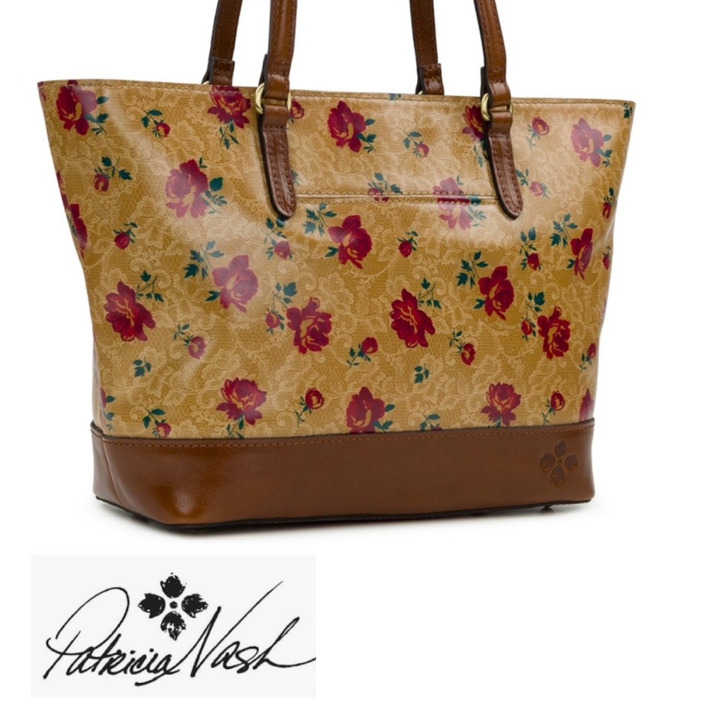Patricia Nash, VIOLETTI, Extra Large, TOTE, Western Lace Print. RARE! NWT!